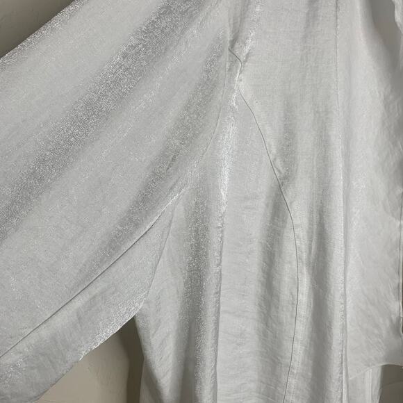 Ruby Rd. White Waterfall Jacket Open Front Sz 22W - Picture 8 of 8